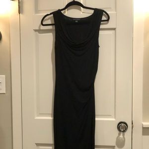 BANANA REPUBLIC!  Long drape neck dress.